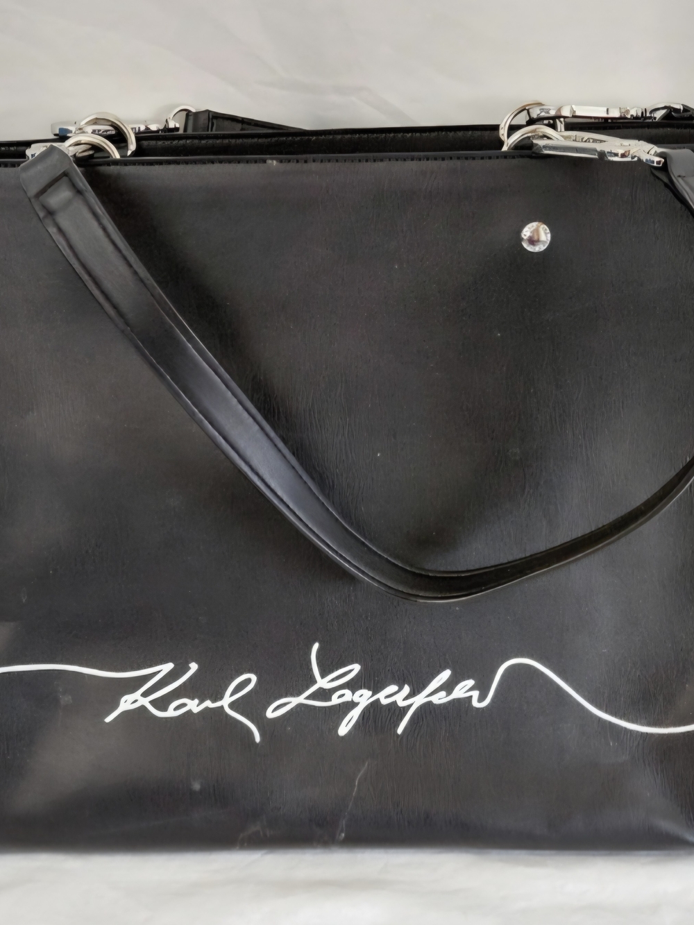 Karl Lagerfeld Black Tote Bag - Signature Logo